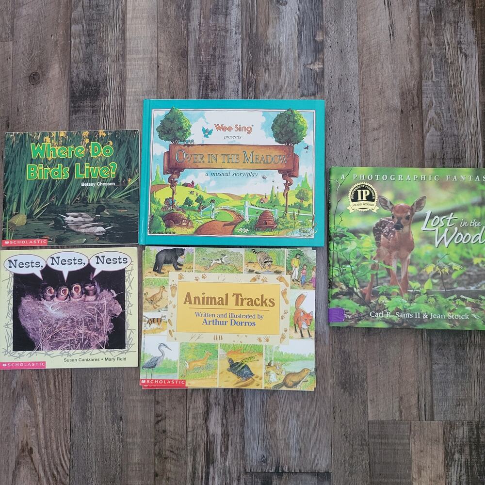 Bundle of 5 Books (Pbk & Hdk) Children's Books Forest, Woods Themes